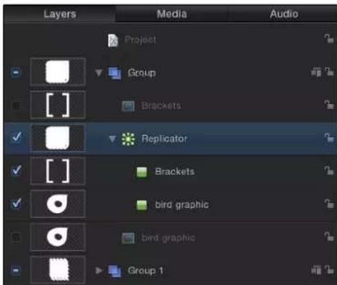 Layers Media Audio Project Group Brackets Replicator Brackets bird graphic bird graphic Group 1