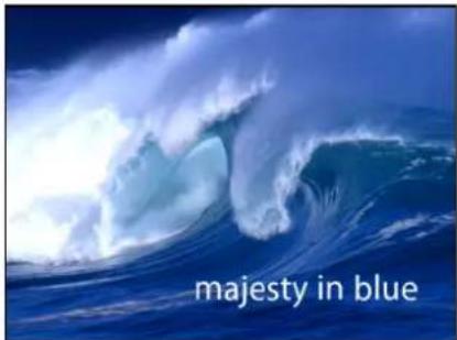 majesty in blue