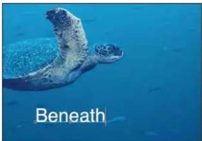 Beneath