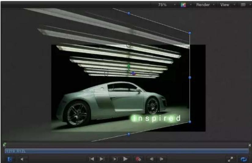 APPLE Motion 5.1 - View and Overlay pop-up menu - 1