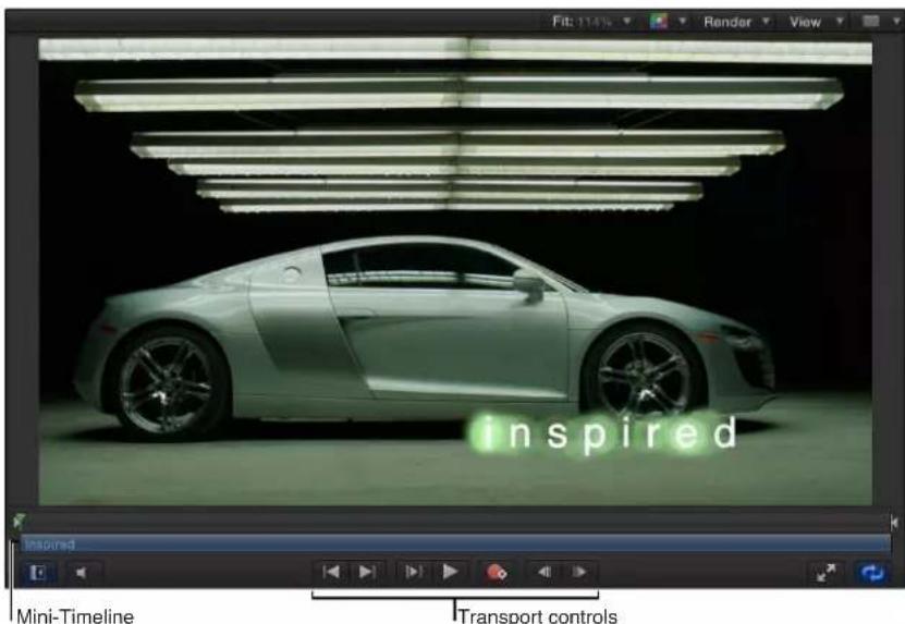 Fit: 114% Render View inspired Mini-Timeline Transport controls