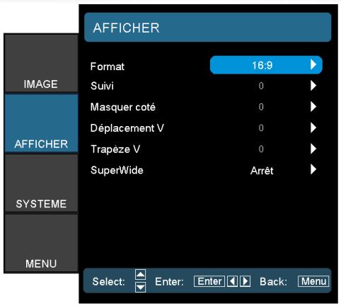 OPTOMA HD87 - Commandes de l'utilisateur - 1