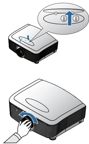 OPTOMA HD87 - Démontage de l'objectif du projecteur - 1