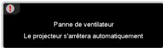 OPTOMA HD87 - ? Messages à l'écran - 1