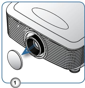OPTOMA HD87 - Mettre le projecteur sous tension - 2