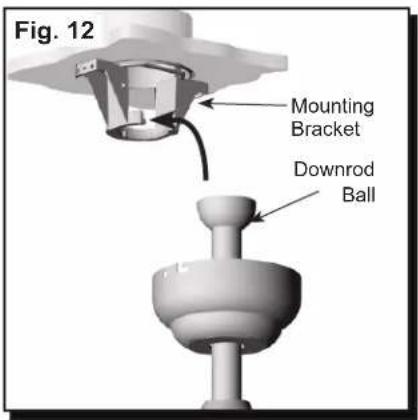 Fig. 12 Mounting Bracket Downrod Ball
