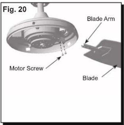 Fig. 20 Motor Screw Blade Arm Blade