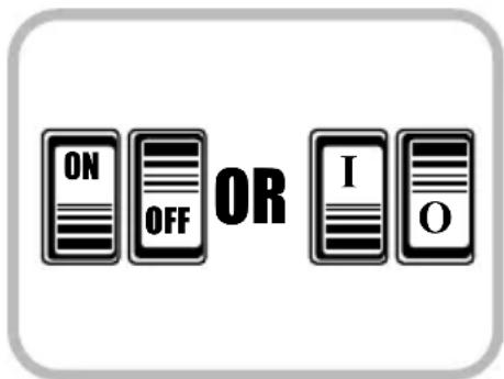 ON OFF OR I O