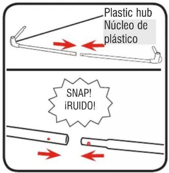 Plastic hub Núcleo de plástico SNAP! iRUIDO!