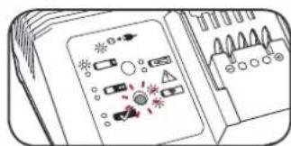 Diagram showing electrical switch symbols and component labels on a circuit board