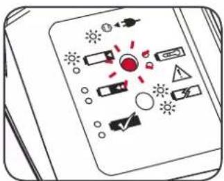 Diagram of a device control panel with labeled icons for lighting, buttons, and sensors