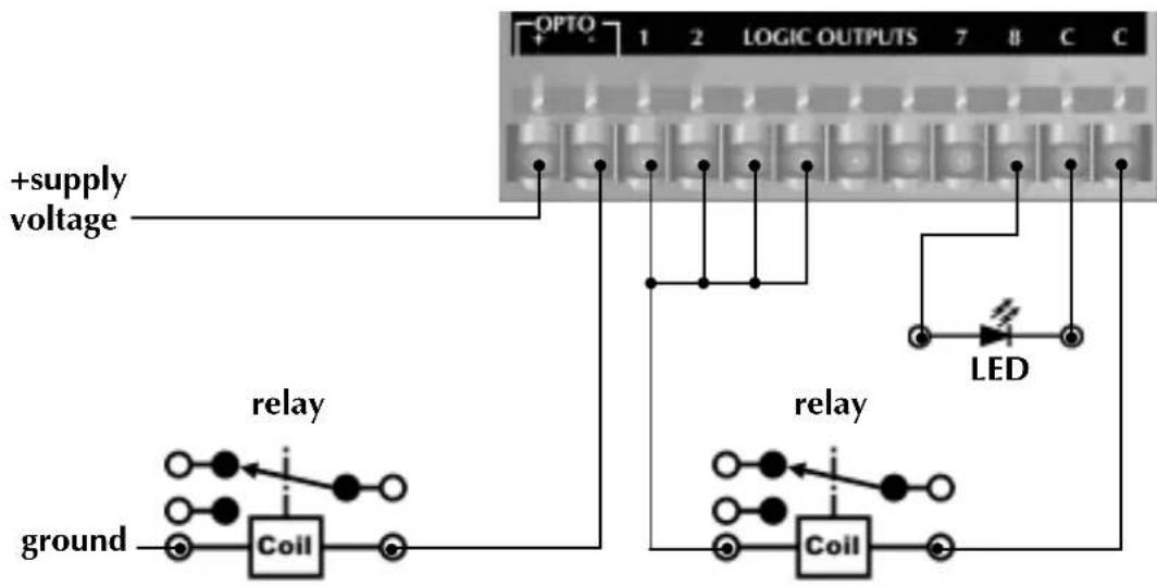 BSS Audio Soundweb 9008 - Control Inputs and Logic Outputs connection diagram - 3