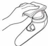 PANASONIC EH-ST63 - Wipe the triangular head clean with tissue. - 1