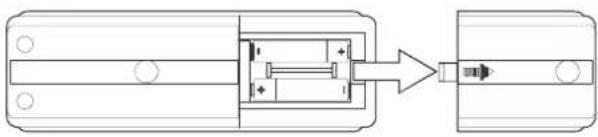 Emerson MS3103 - INSTALLING REMOTE CONTROL BATTERIES - 1
