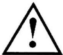 Warning symbol image with exclamation mark inside triangle