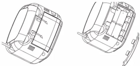 Technical line drawing of a car interior showing two views of the dashboard and rear seats (no text or symbols)