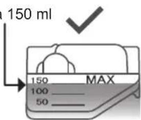 150 ml 150 MAX 100 50
