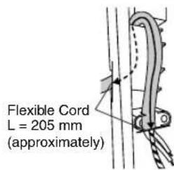 Flexible Cord L = 205 mm (approximately)