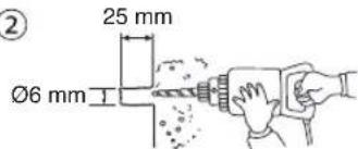 25 mm Ø6 mm