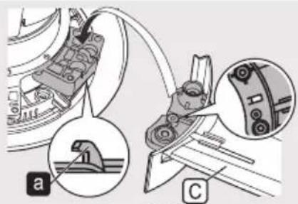 PANASONIC F-60TDN - Install the Blades - 2