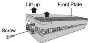 Lift up Front Plate Screw