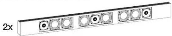 Paradigm Decor 1SC v2 - 2x Soundbar - 1