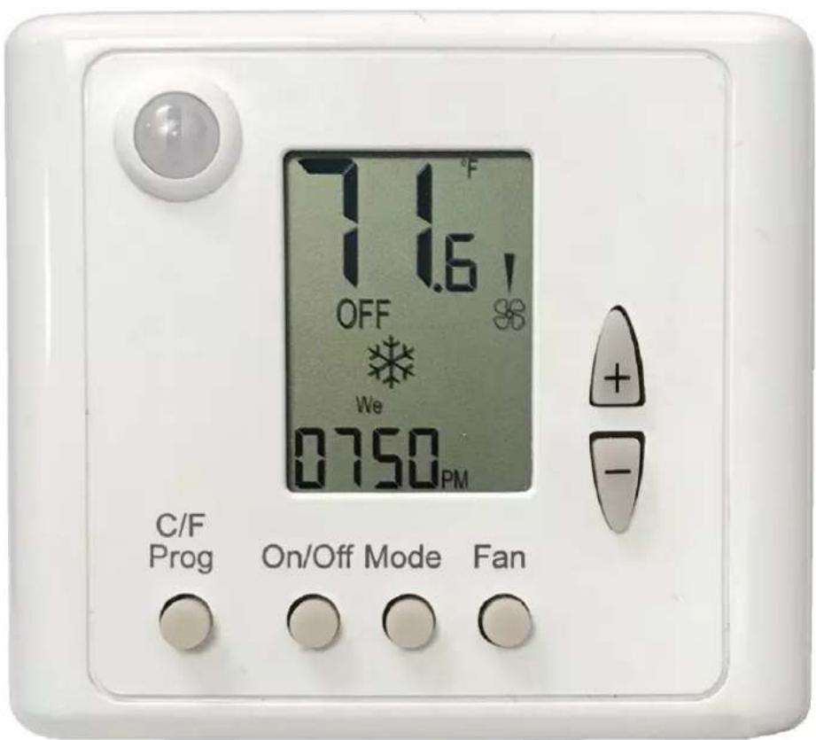11.6 OFF We 0750 PM C/F Prog On/Off Mode Fan