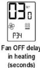 CARRIER ComfortVu BACnet TB-24-C - P34 - Fan OFF delay in heating - 1