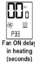 CARRIER ComfortVu BACnet TB-24-C - P33 - Fan ON delay in heating (FC only) - 1