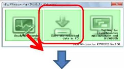 KEW Windows for KEW615 - Webwept Analyzed recorded data Save the recorded data in PC Setting for synchronous measurement and KEW615b KEW Windows for KEW615 Ver 100