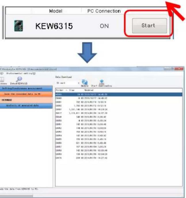 Model PC Connection KEW6315 ON Start Windows for KEW6315 - [Data management card] Environmental setting(S) Date Download 10 card Model Start downloads Folder - Start Model Sitting/Exchange Environment Save the counted data in PC 1070842 Analysis of accounted data 09:00 19 KB 2013/10/17 14:45:33 09:00 8 KB 2013/10/17 14:45:32 09:01 702 KB 2013/09/18 15:10:19 09:02 5,706 KB 2013/09/18 01:12:19 09:03 1,281,186 KB 2014/09/18 14:24:24 09:17 5,128,811 KB 2014/09/18 14:17:33 09:49 589 KB 2013/09/18 03:30:42 09:50 4 KB 2013/09/18 03:35:34 09:51 142 KB 2013/09/18 03:38:48 09:52 148 KB 2013/09/18 03:39:56 09:53 158 KB 2013/09/18 03:40:15 09:54 162 KB 2013/09/18 03:40:42 09:55 156 KB 2013/09/18 03:45:14 09:56 521 KB 2013/09/18 03:45:48 09:57 167 KB 2013/09/18 12:14:29 09:58 142 KB 2013/09/18 10:20:48 09:59 158 KB 2013/09/18 10:24:28 09:76 204 KB 2014/09/18 14:27:43