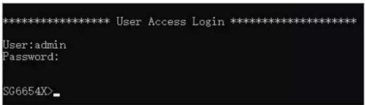 ***************** User Access Login ****************** User:admin Password: SG6654X>