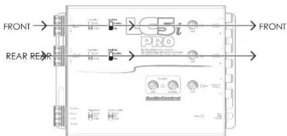 FRONT ICBI PRO FRONT REAR REAR AudioControl
