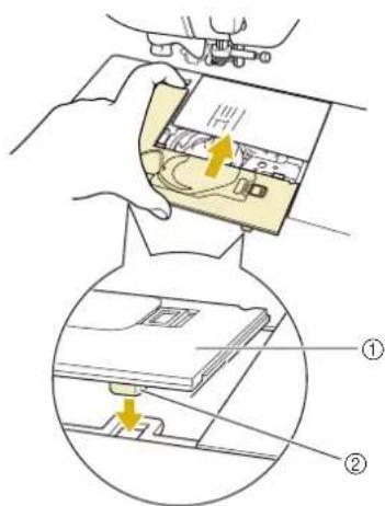 Diagram illustrating a mechanical assembly process with labeled parts, showing step-by-step assembly steps.