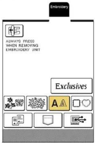 Embroidery ALWAYS FREGD WHEN REMOVING EMBROIDERY UNIT Exclusives