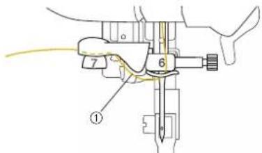 Technical diagram of a mechanical device with numbered components and labeled parts