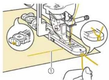 Technical diagram showing mechanical assembly with labeled components and magnified views of parts