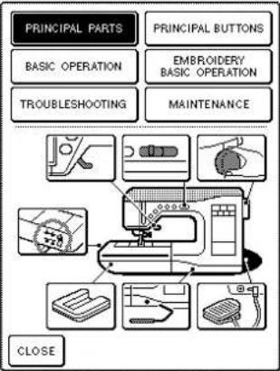 BABY LOCK Esante - ■Contents of Each Category - 1