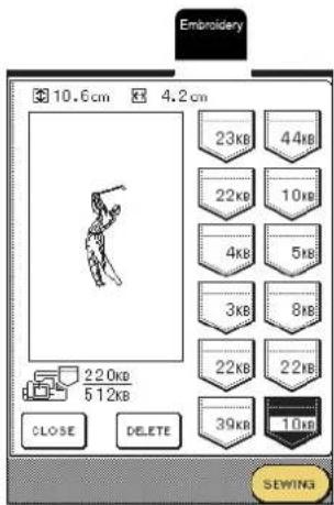 Embroidery 10.6cm 4.2cm 23KB 44KB 22KB 10KB 4KB 5KB 3KB 8KB 22KB 22KB 39KB 10KB CLOSE DELETE SEWING