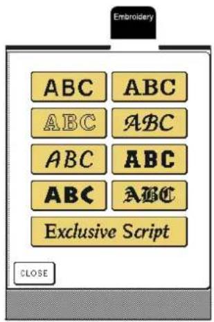Embroidery ABC ABC ABC ABC ABC ABC ABC ABC Exclusive Script CLOSE