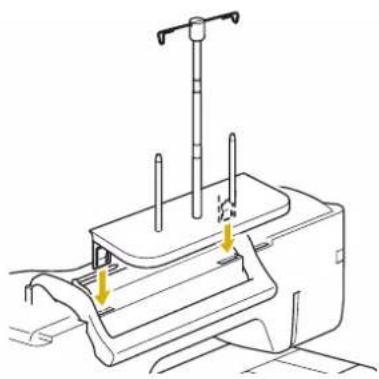 BABY LOCK Altair 2 - Attach the spool stand to the machine. (page 17) - 1