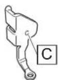 BABY LOCK Altair 2 - □ Using free motion quilting foot "C" - 1