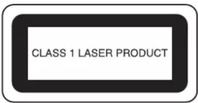 CLASS 1 LASER PRODUCT
