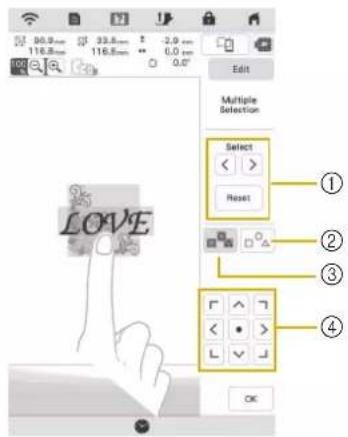 90.9 mm 33.8 mm 2.9 mm 116.8 mm 116.8 mm 0.0 0.07 Edit Multiple Selection Select Reset ① ② ③ ④ L O V E
