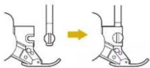 BABY LOCK Altair 2 - ■ Attaching the Compact Digital Dual Feed Foot - 2