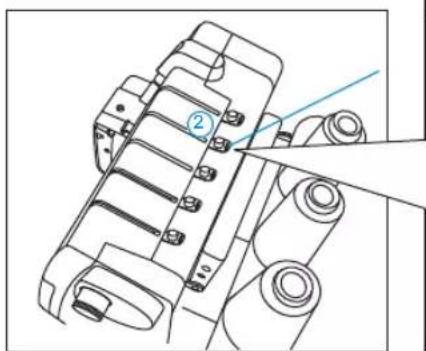 BABY LOCK Diana - 4) Threading the (Yellow) Right Needle (B on needle clamp) - 3