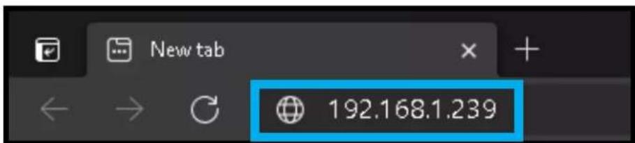 New tab 192.168.1.239