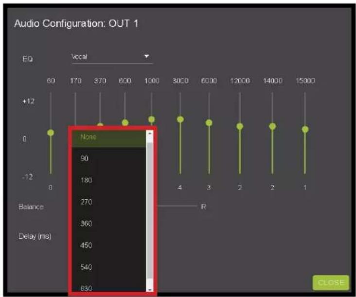 AVPro Edge AC-AXION-8 - WebUI: I/O Config - Output Settings Cont. - 2
