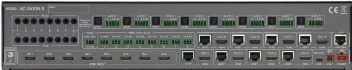 MODEL: AC-AXION-8 Dias 8 IN OUT 1 2 3 4 5 6 7 8 OUTPUT AUDIO 1 AUDIO 2 AUDIO 3 AUDIO 4 AUDIO 5 AUDIO 6 AUDIO 7 AUDIO 8 RSDN CONTROL HDMI PORT RSDN IN-1 IN-2 IN-3 IN-4 IN-5 IN-6 IN-7 IN-8 HDMI INPUT HDMI HDMI HDMI HDMI HDMI HDMI HDMI HDMI HDMI HDMI HDMI HDMI HDMI HDMI HDMI HDMI HDMI HDMI HDMI HDMI HDMI HDMI HDMI HDMI HDMI HDMI HDMI HDMI HDMI HDMI HDMI HDMI HDMI HDMI