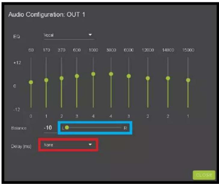 AVPro Edge AC-AXION-8 - WebUI: I/O Config - Output Settings Cont. - 1